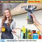 One Hand Under Cabinet Jar Opener