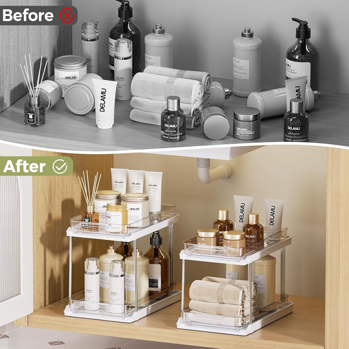 Easy Reach Pull Out Cabinet Organizer