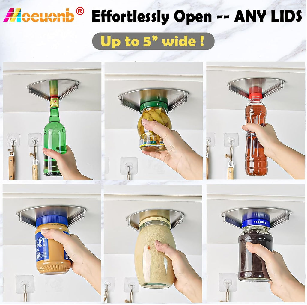 One Hand Under Cabinet Jar Opener