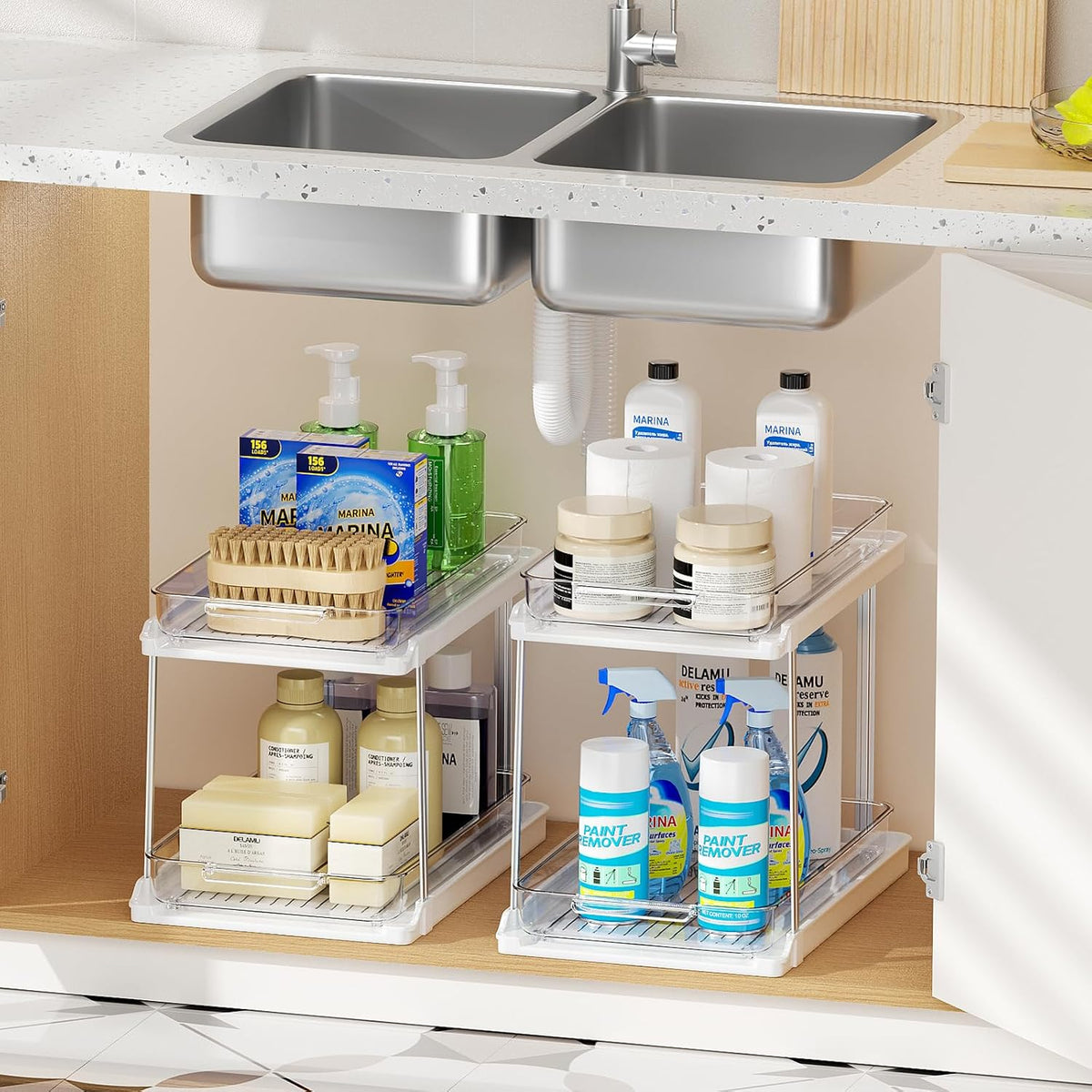 Easy Reach Pull Out Cabinet Organizer