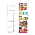 Six-tier pantry-door organizer