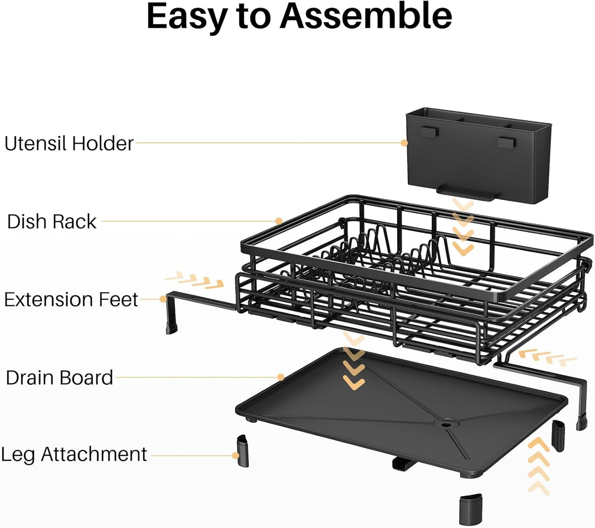Space Saving Dish Drying Rack