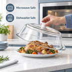 Splatter Control Glass Microwave Cover