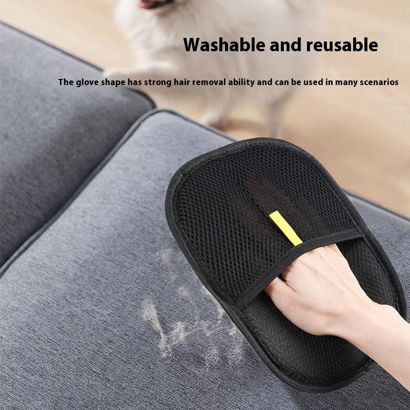 Washable pet hair remover glove