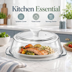 Splatter Control Glass Microwave Cover