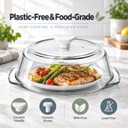 Splatter Control Glass Microwave Cover
